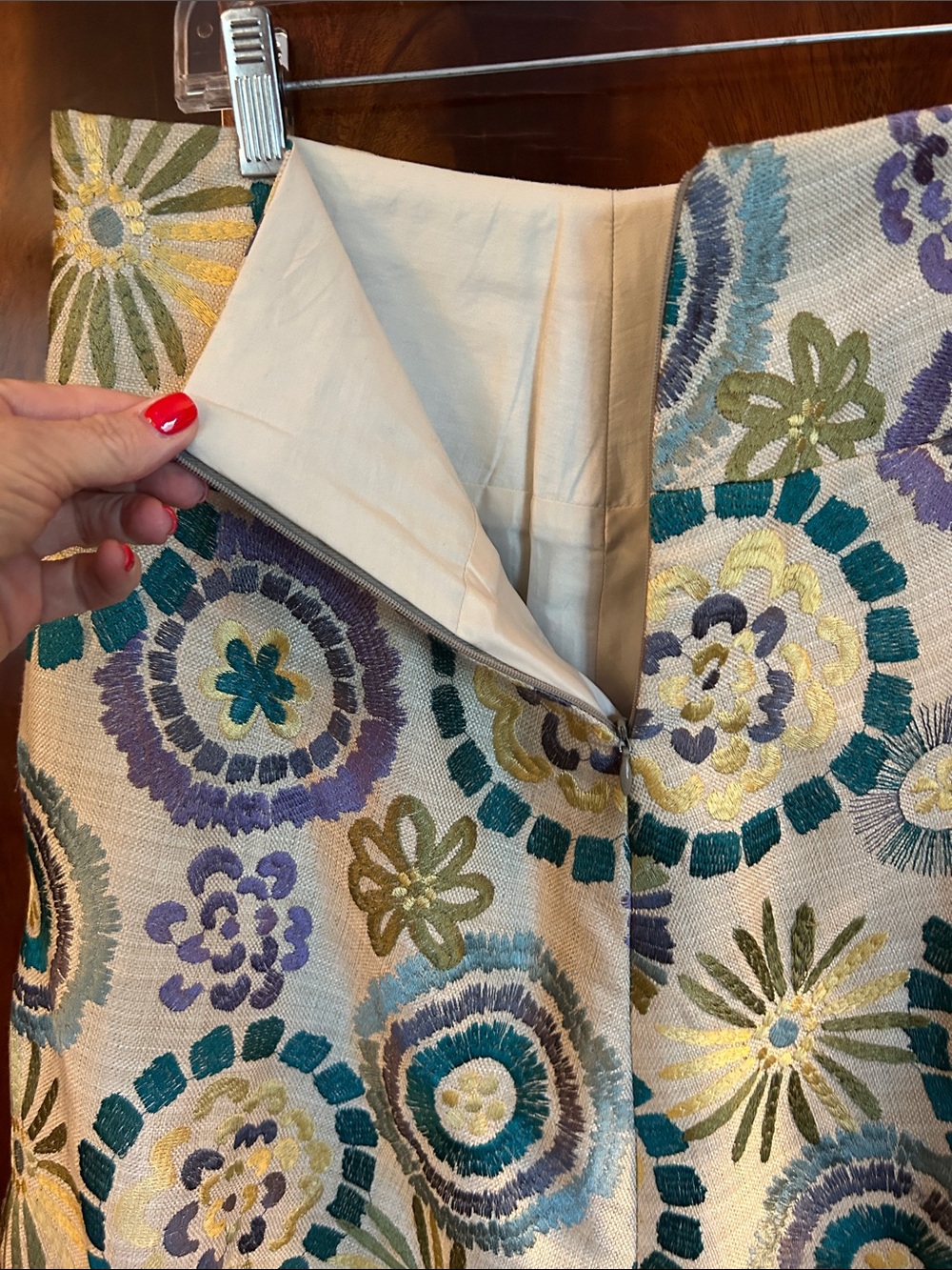 Sevier Skirts Custom From Nashville- Textured Mini Skirt View 4